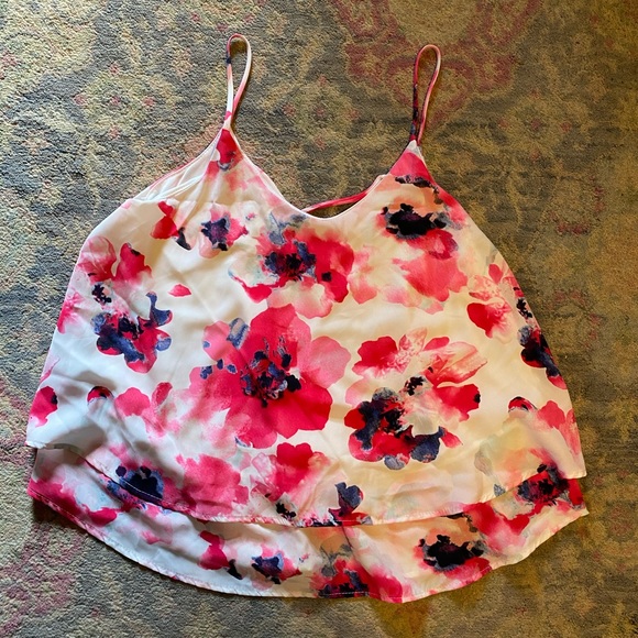 floral, flowy shirt - Picture 1 of 2